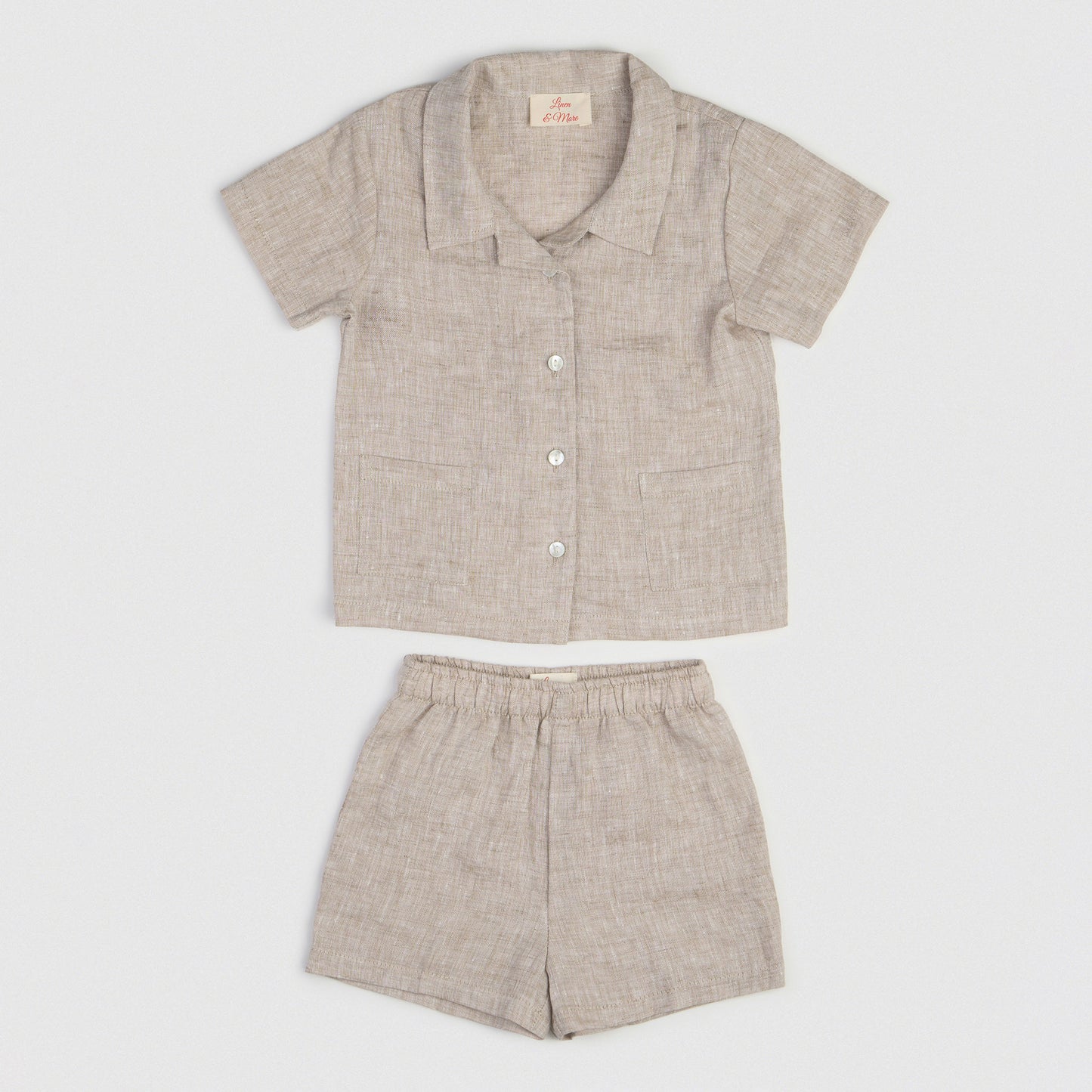 The Buttoned-Shirt Set Natural