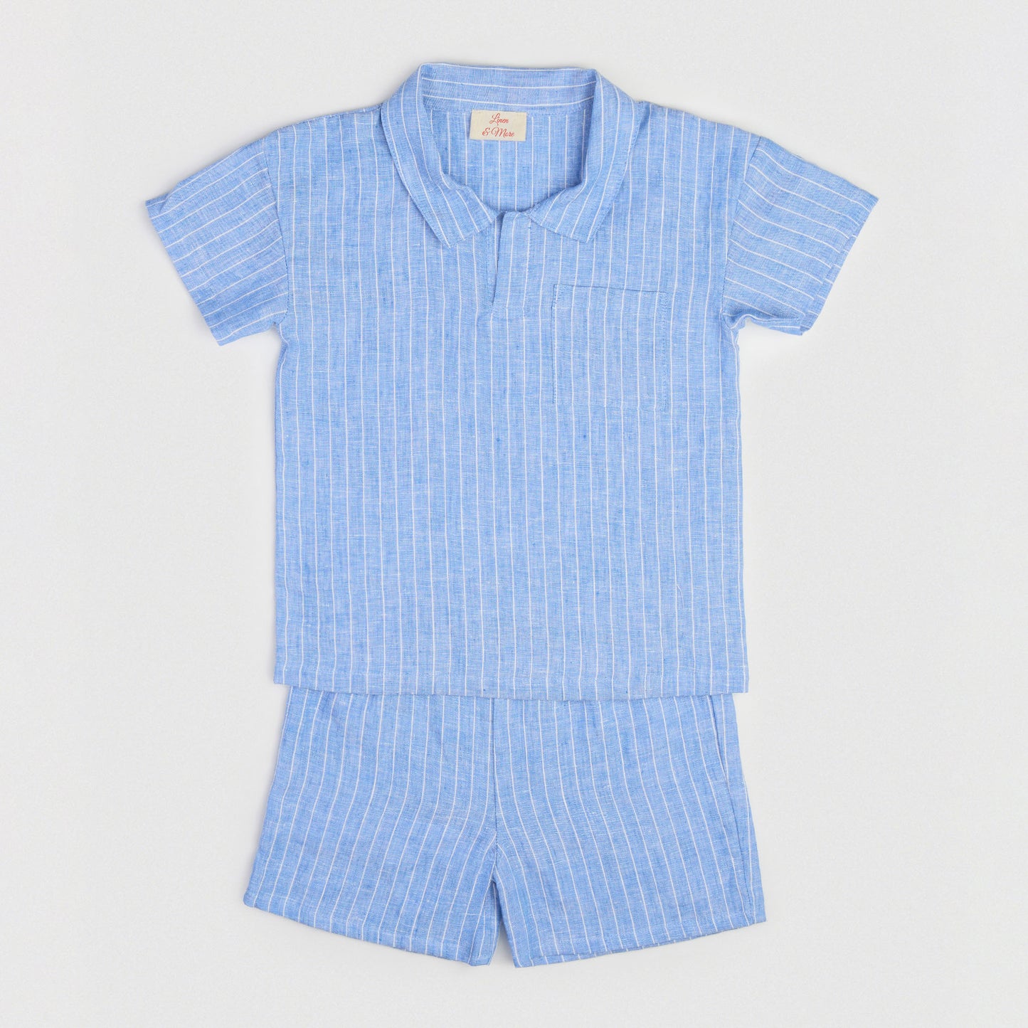 The Classic Linen Set Blue & White Stripe