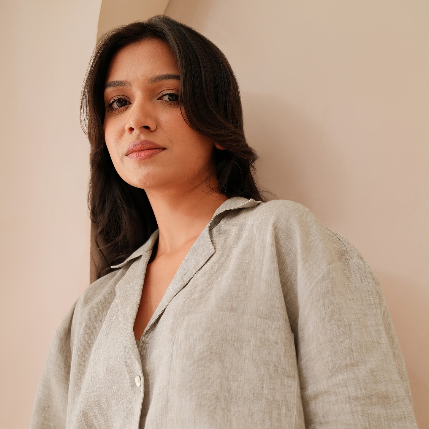 The Boxy Linen Shirt Natural