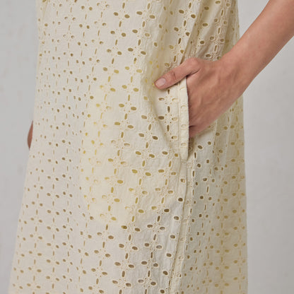 The Schiffli Shirt Dress Natural