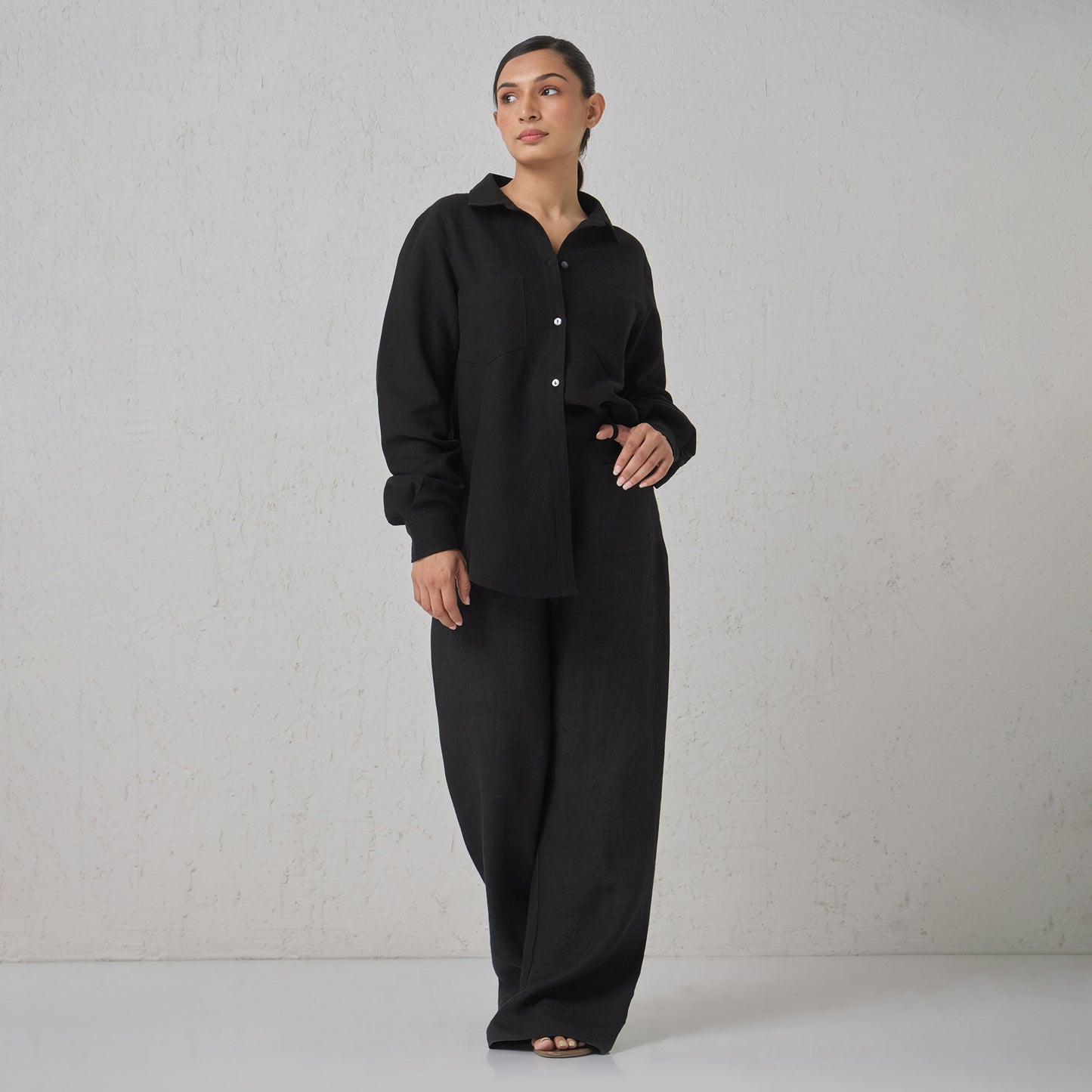 The Classic Linen Pants Black