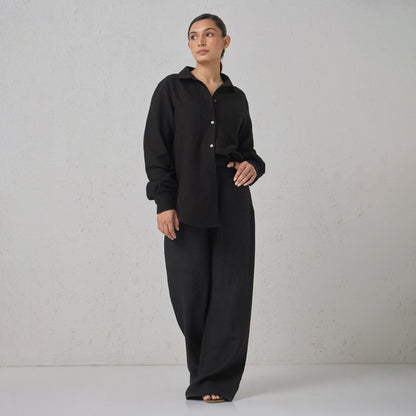 The Classic Linen Pants Black
