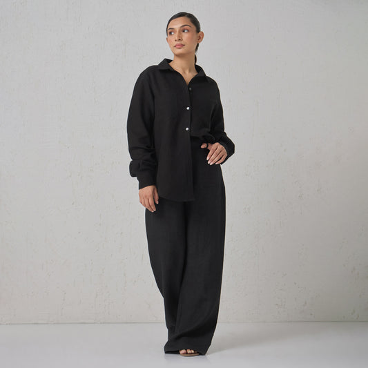 The Classic Linen Pants Black