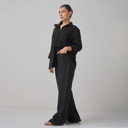 The Classic Linen Pants Black
