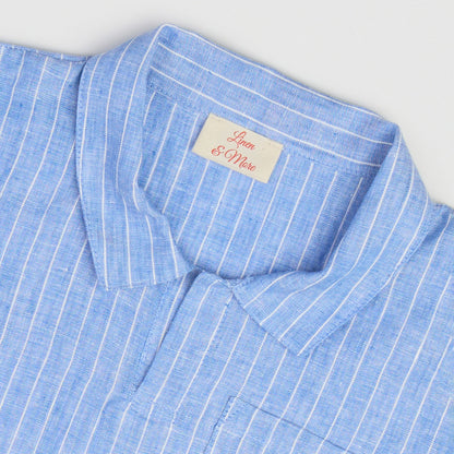 The Classic Linen Set Blue & White Stripe