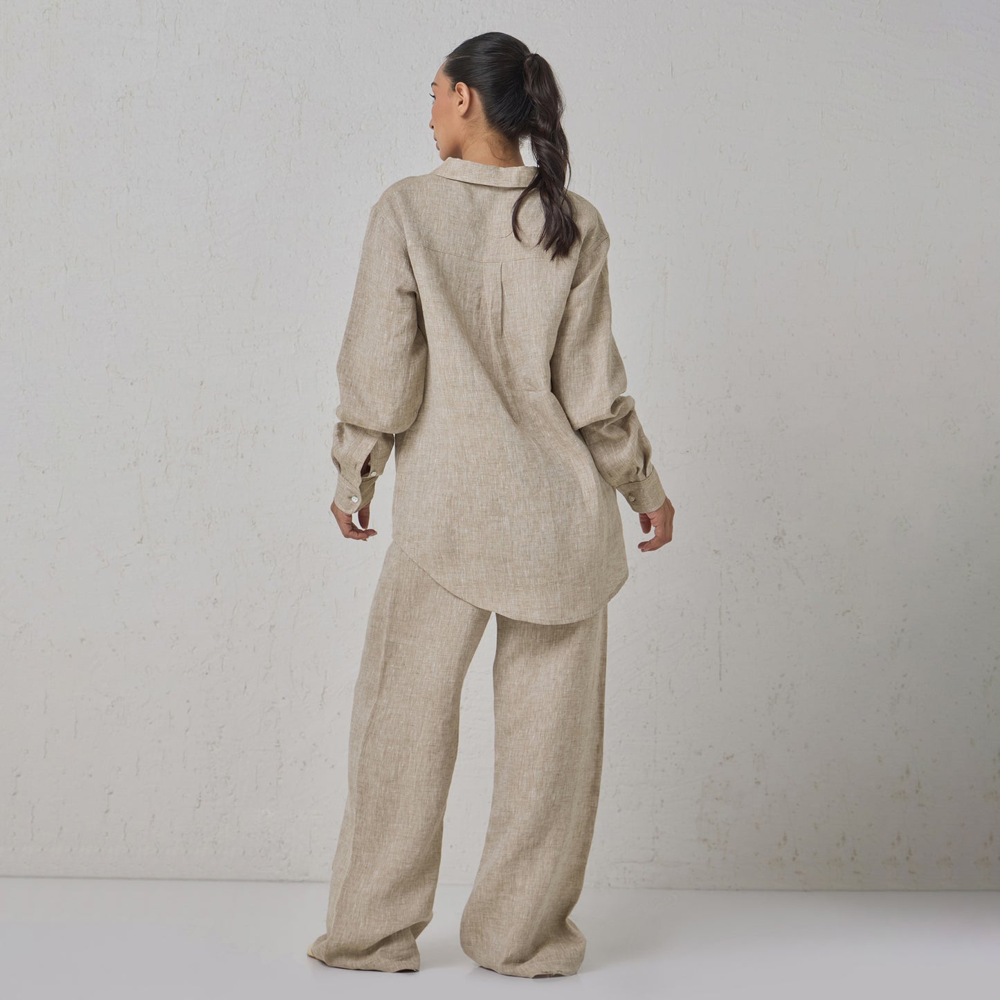 The Boyfriend Linen Co-Ord Set Natural