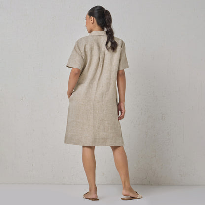 The Linen Shirt Dress Natural