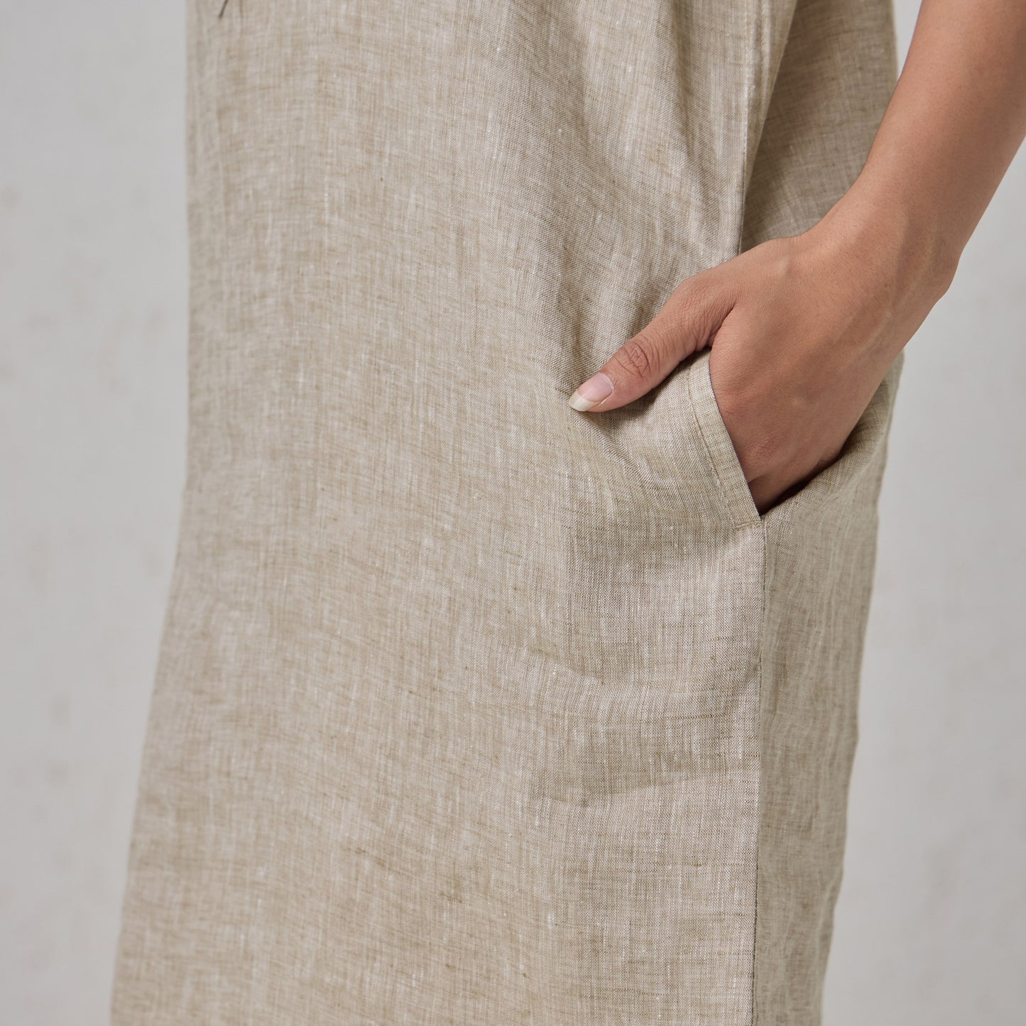 The Linen Shirt Dress Natural