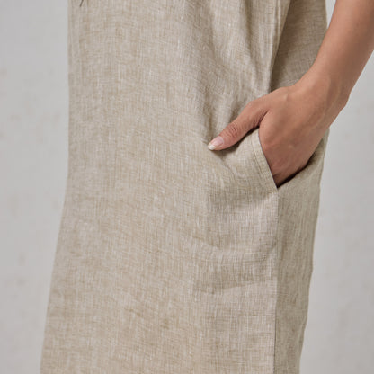 The Linen Shirt Dress Natural