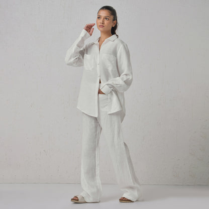 The Classic Linen Pants White