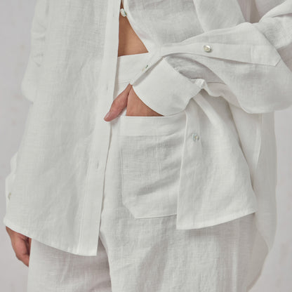 The Classic Linen Pants White