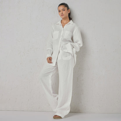 The Classic Linen Pants White