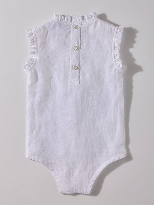 The Classic Romper White