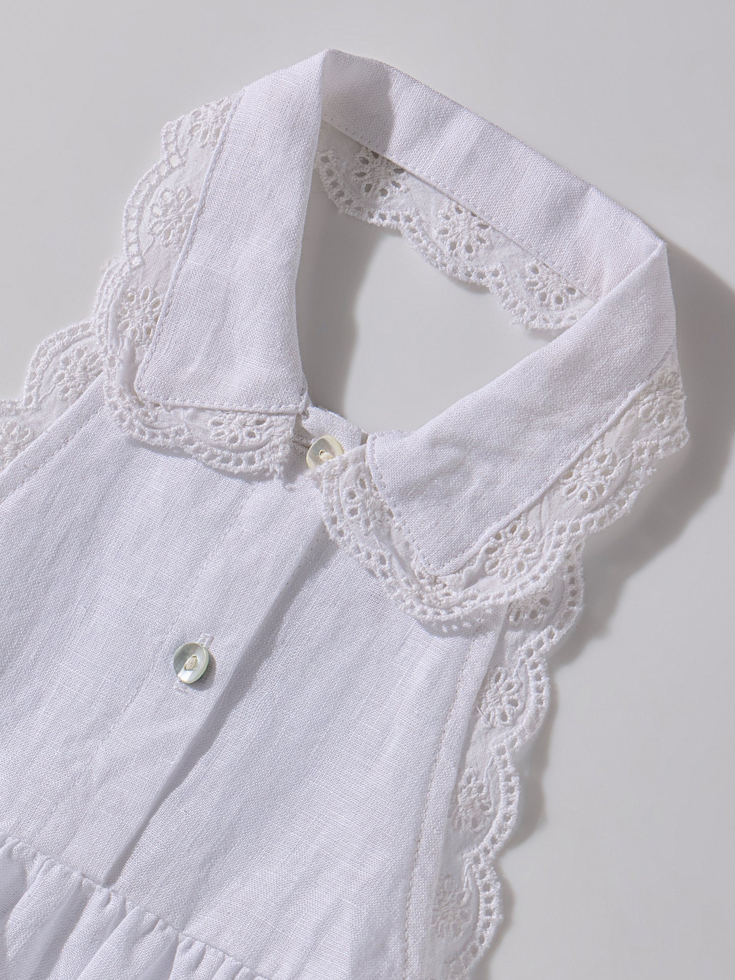The Halter Romper White