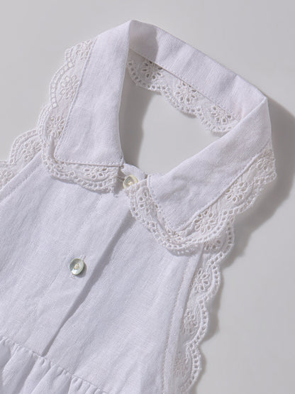 The Halter Romper White