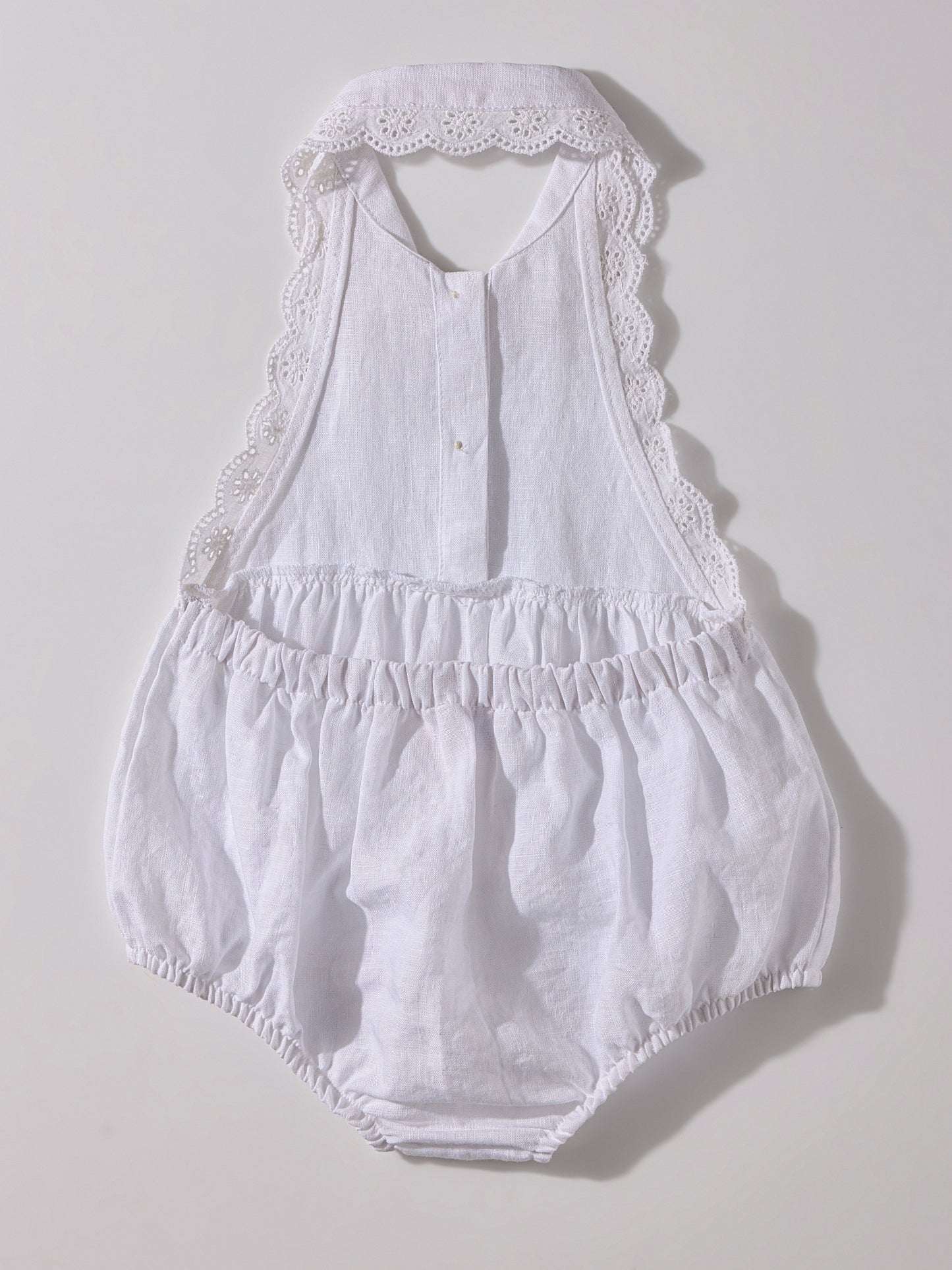 The Halter Romper White