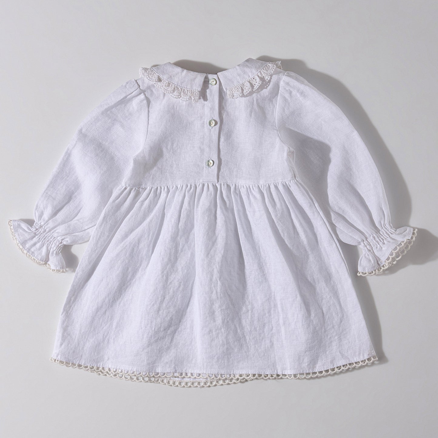The Nancy Linen Dress White