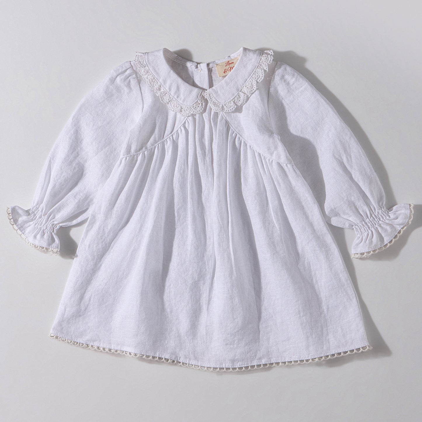 The Nancy Linen Dress White