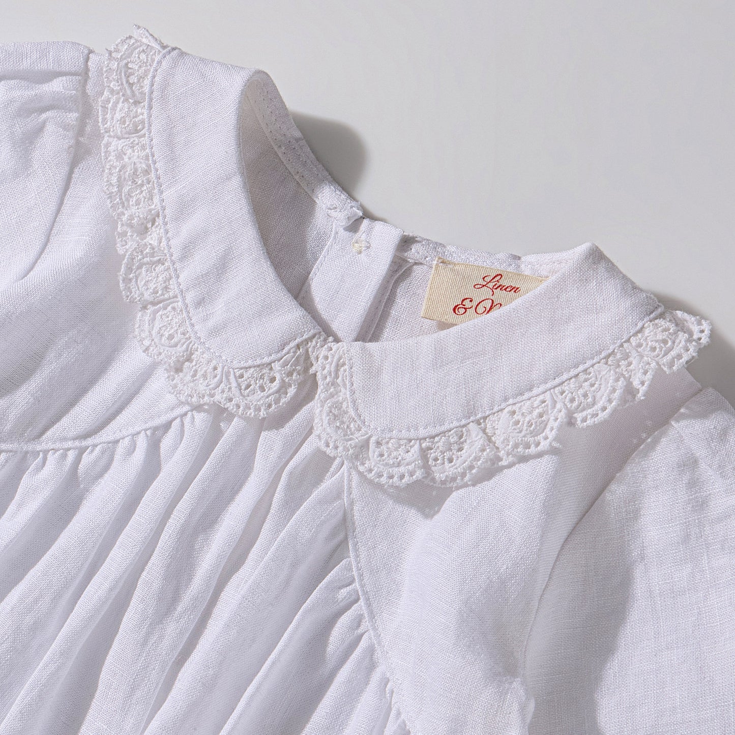 The Nancy Linen Dress White