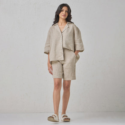 The Boxy Linen Shirt Natural