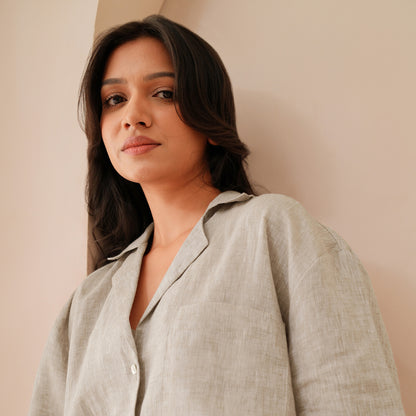 The Boxy Linen Shirt Natural