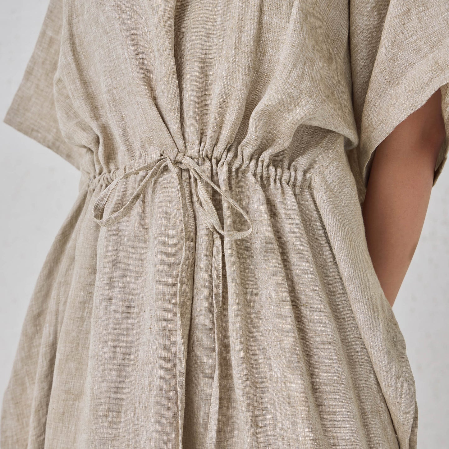 The Linen Kaftaan Dress Natural