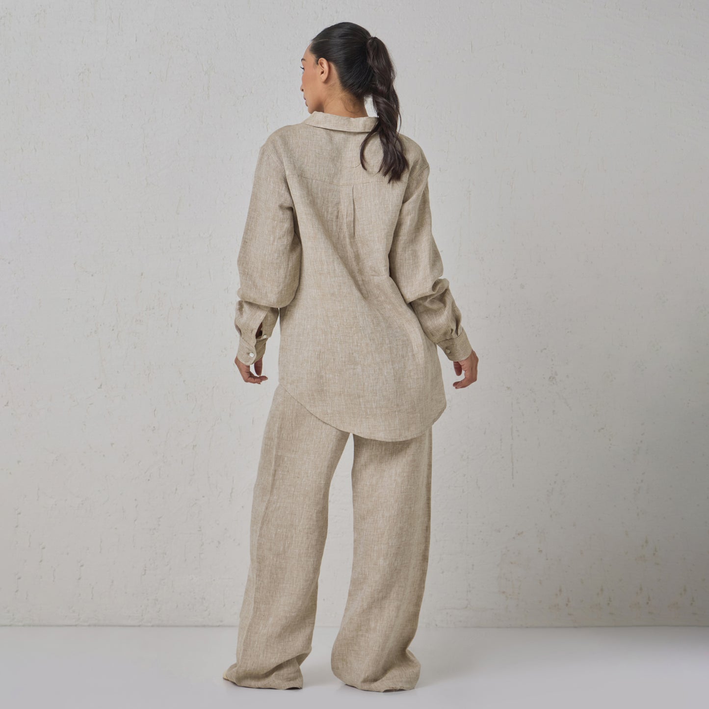 The Boyfriend Linen Shirt Natural