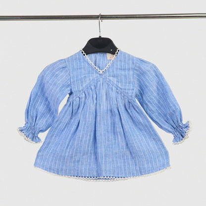 The Classic Stripe Dress - Blue & White Stripe