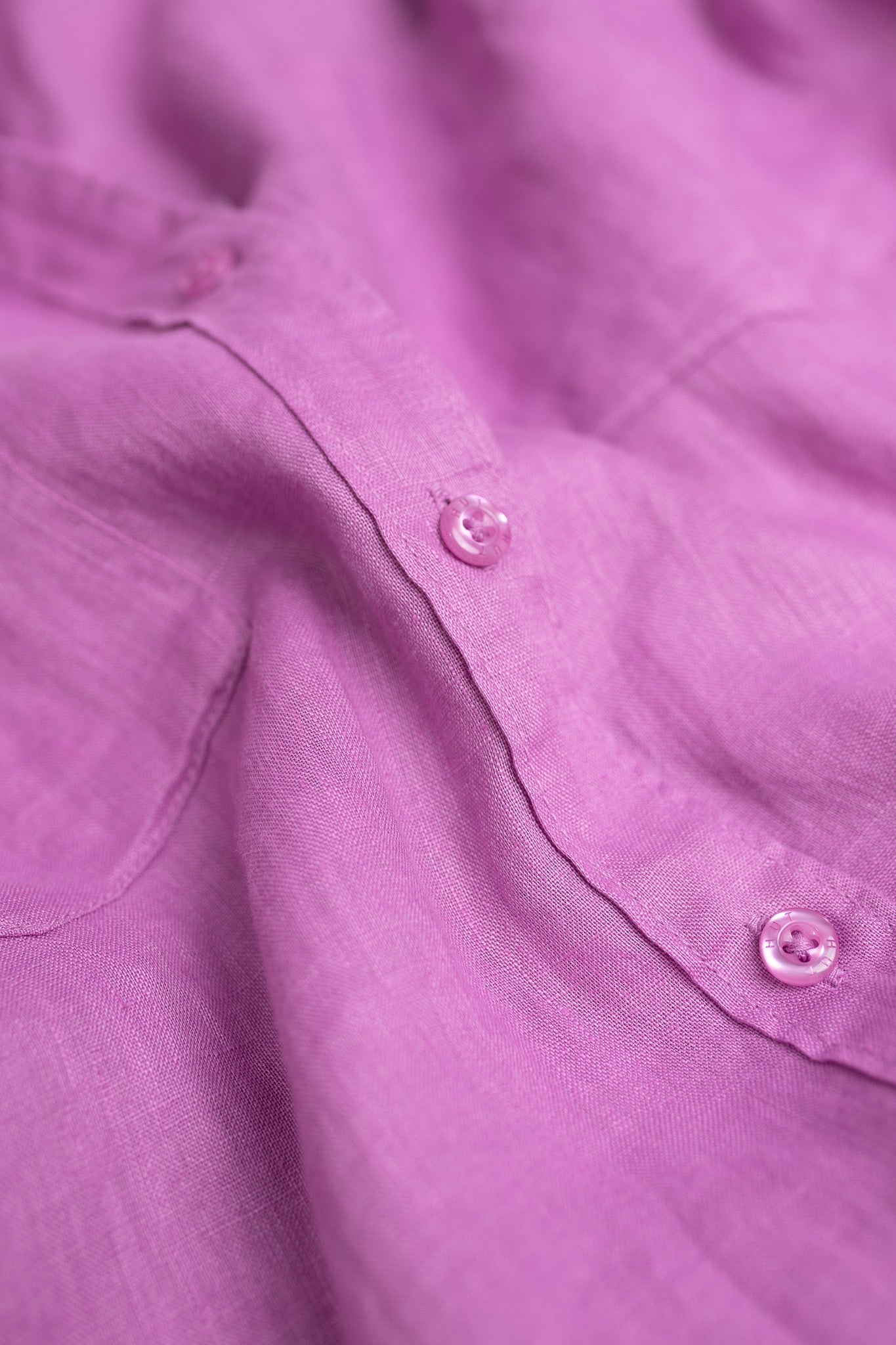 Lilac Boyfriend Linen Shirt